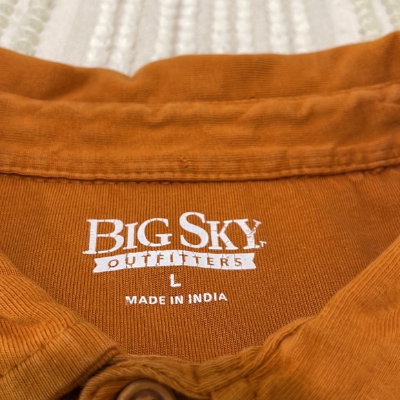 Big Sky Outfitters polo in burnt orange. Men’s XL. 100% cotton. Excellent cond. - Picture 10 of 10